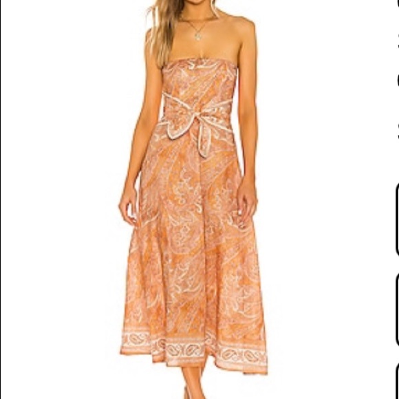 Zimmermann Dresses & Skirts - Zimmermann Brighton tie waist midi dress